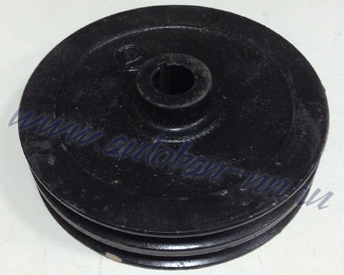 Шкив компрессора в сб. н/о 2 ручья ПАЗ-3205 (алюмин. под шпонку) (3205-3509133)